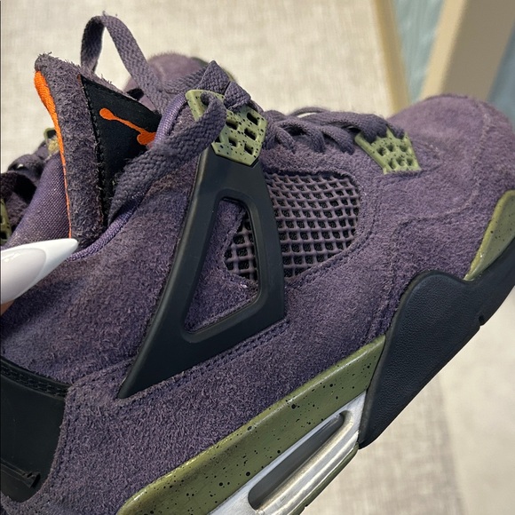 Jordan Purple and Olive Sneakers - Picture 4 of 4
